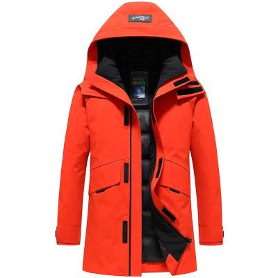 China QUICK DRY Running Winter Ski Suit Multiple Pockets Butt Length Men's Casual Hooded Windproof Best Sportswear Jacket In Mid for sale