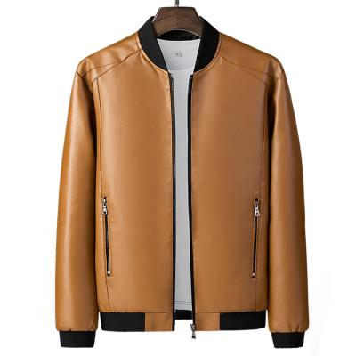 China 2021 Fashion Motorcycle Casual Warm Coat Winter Men's Suede Leather Bomber Jackets Windproof Plus Size Clothes for sale