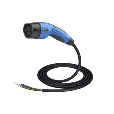 China EV Vehicle Side IEC Charging Type - 2 AC Connector Single Phase 32A Vehicle Charging Side for sale