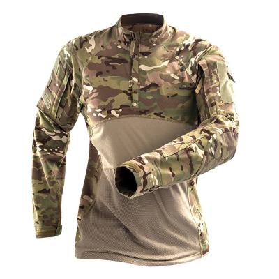 China Anti-Static Military Uniforms Anti-Static Military Army Suit Frog Camouflage Clothing Shirts T-shirt Army Jacket Uniform Tactical Shirt for sale