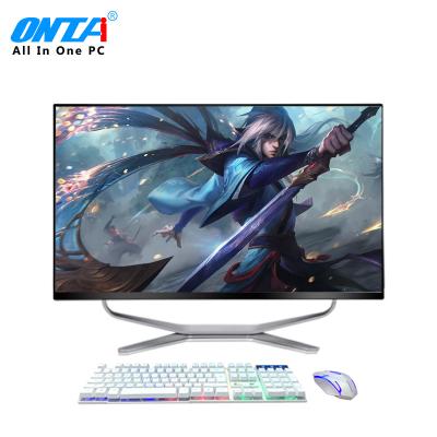 China Building In Camera Large Screen Monoblock Gaming Desktop PC All Into A Support Wall Mountable for sale