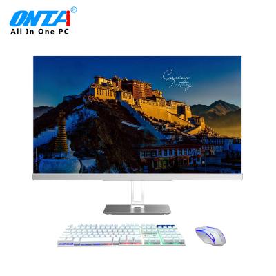 China Building In Camera 23.6 Inch No Boundary Screen Computer All In One Desktop PC DIY ddr4 8gb RAM for sale