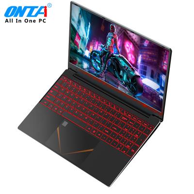 China High Configuration Fingerprint Recognition 15.6 Inch Laptop Celeron CPU Business Gaming Laptop 12G 128G Laptop for sale