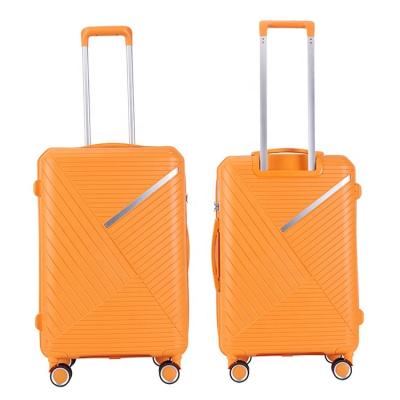 China Popular Best Selling PP Hard Case 8 Spinner 20 24 28 Inch Hardside Luggage for sale