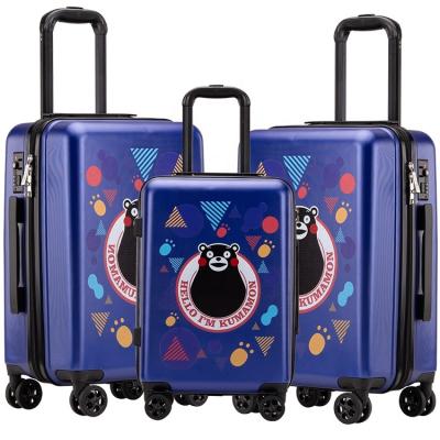 China 2019 Popular Latest Launched ABS Cheap Travel 3 Piece Luggage Set Case Trolley Bag for sale