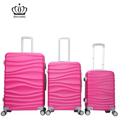 China Travel ABS material and women department name bottom ABS plus PC travel luggage for sale