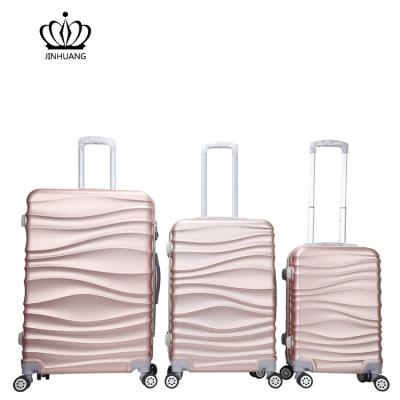 China Beautiful Bottom Travel Suitcase Set Koffers Trolleys Travel Printing Luggage Spinner Designer for sale