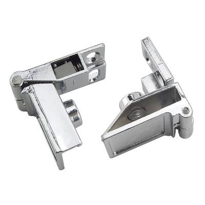 China Easy Free Glass Cupboard Hinge Wine Cooler Hinge Hole Installation Clip Glass Hinge for sale