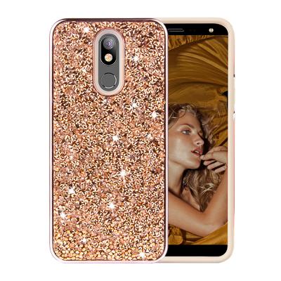 China Glow Diamond Back Case Covers For LG K40 Wholesale Bling Mobile Phone Case New 2019 Bling Diamond Mobile Cover For LG K40 Case for sale