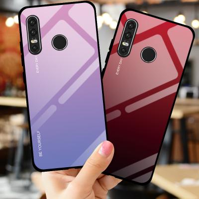 China For Huawei P20 P30 mate 10 20 pro nova 3 3i 4 lite tempered glass case colorful gradient tempered glass back cove case for huawei p20 p30 mate 10 20 lite pro 3 3i 4 for honor 10 8X P smart 2019 for sale