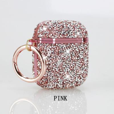 China Glow Diamond Case Covers For Airpod Pro Luxury Diamond Bling Cases For AirPods Pro 2 1 Case Hard Cute Wireless Bag Solid Color Earphone Cover Device For Air 3 Pods for sale