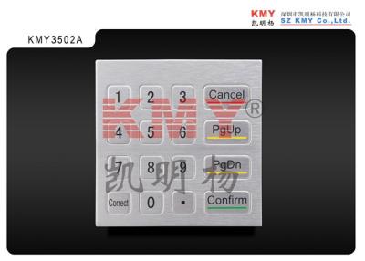 China 16 Keys Panel Mounting Customized Kiosk Metal Keyboard 4x4 Numeric Metal Keypad for sale