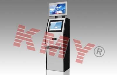 China Free Standing Dual Monitor Self Service Information Checking Kiosk for sale