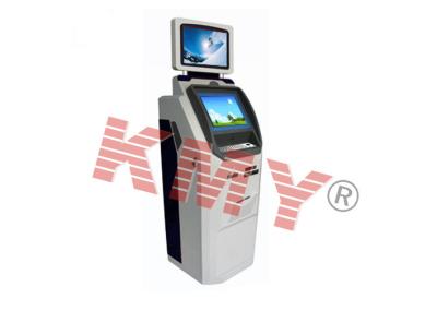 China Stainless Steel Free Standing Dual Touch Screen Information Kiosk For Bill Payment for sale