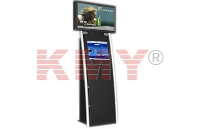 China Wi-Fi 19'' Dual Touch Screen Information Kiosk For Shopping Mall With A4 Printer for sale