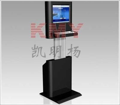 China Height Adjustable Interactive Information Kiosk With Metal Keyboard for sale