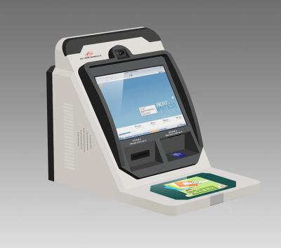 China Touch Screen Desktop Banking Kiosk With Cash Acceptor for sale