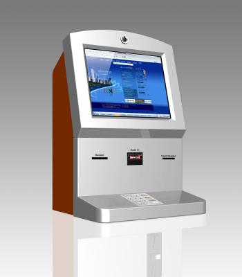 China Interactive Touch Ticket Vending Kiosk Desktop With Singage LCD Display for sale