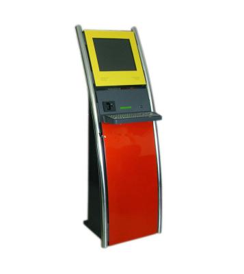 China Interactive Information Kiosk With Metal Keyboard Slim Design for sale