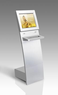 China Touch Screen Airport Card Dispenser Kiosk For Information , Email Checking for sale