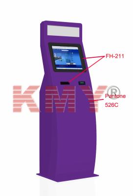 China Interactive Touch Slim Free Standing With Moblie Phone Kiosk Terminals for sale