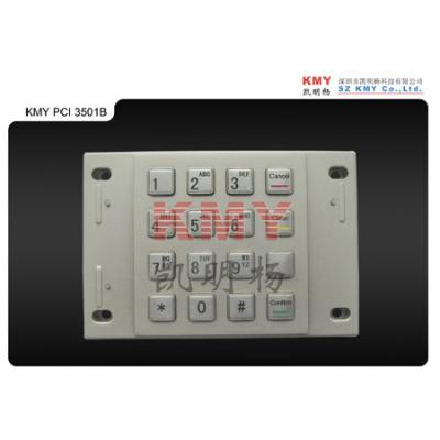 China Customizable Banking ATM Machine Keypad Vandalproof PCI 2.0 Metal PIN Pad ATM EPP for sale