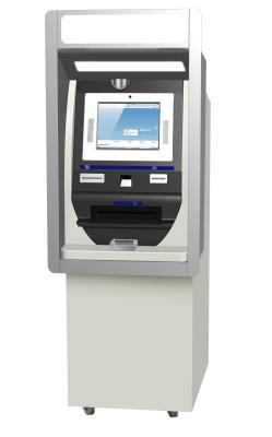 China Self Service Barcode Scanner Touch Screen Information Kiosk For Bank Airport Station for sale