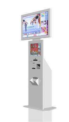 China Steel Free Standing kiosk , phone charging kiosk TFT LCD Monitor for sale