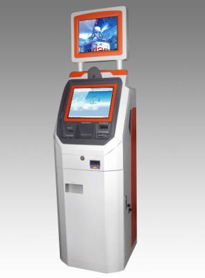 China Free Standing Dual Screen Self Payment Kiosk Terminals with Advertising Displayer for sale