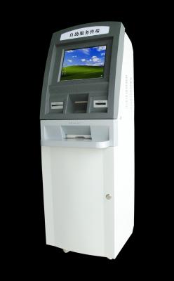 China Free Standing Touch Screen Ticket Vending Kiosk with Card reader and Cash Acceptor for sale