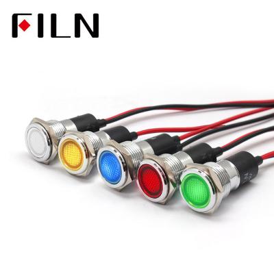 China Stainless Steel Filn 16MM 3V LED Coffee Machine Metal Indicator Lights Red Waterproof Screw Terminal Solder Pin for sale