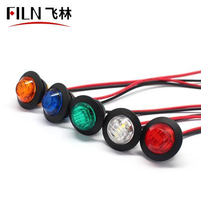 China Car 12v Signal Light 22mm Plastic RED Brake Signal Light RED Warning Pilot Lamp for sale