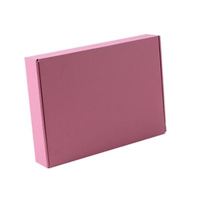 China Handmade Custom Pink Color Corrugated Shipping Box Pink Boxes Cardboard Packaging Paperboard Shipping Carton for sale