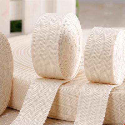 China hot sales OEM production eco-freindly cotton strap with thick webbing laundry bag cotton webbing zu verkaufen