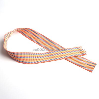 Cina Custom Logo Polyester Webbing Strap Heat Transfer Prints Striped For Belt in vendita