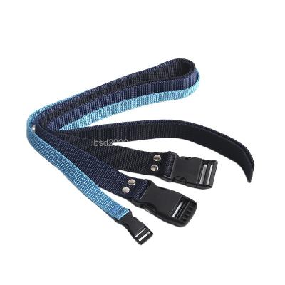 中国 OEM high quality wholesale Custom Jacquard Debossed Logo Woven Polyester Nylon Reflective logo Webbing Strap 販売のため