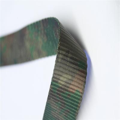 Cina Heat Transfer Printed Webbing Strap Sustainable Forest Sublimation Pattern in vendita