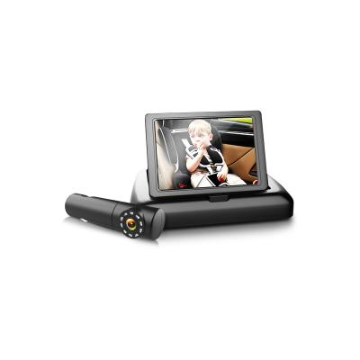 China NIGHT VIEW In-Car 4.5 Inch LCD Screen Rear View Children Infant Monitoring 180 Degree Rotation Car Baby Monitor Camera for sale