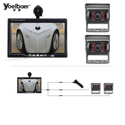 China Truck DVR Camera System 7 Inch TFT LCD Monitor With Infrared Bus LED Camera Car Mirror Monitor YB72-2 for sale