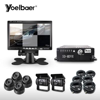 China 8 Ch 7 Inch SD MDVR Bus DVR AHD Monitor Disc 360 Mobile CCTV Camera System for sale