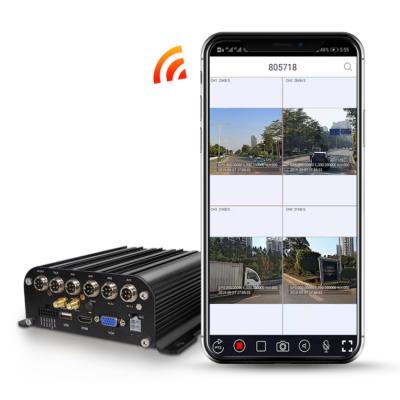 China Remote Control Factory Selling 1080P 4G GPS Wifi H.264 H.265 4CH HDD Mobile Bus Truck DVR Kit for sale