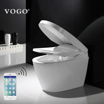 China Auto Operation Automatic Flush Washrooms Intelligent Wc Toilet for sale