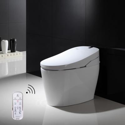 China Automatic Operation Cheap China Sanitary Ware One Piece Smart Toilet With Remote Control for sale