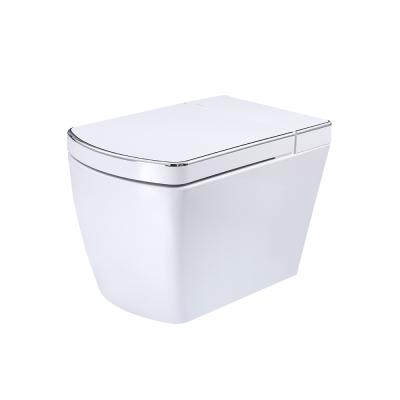 China Automatic Dry Siphonic One Piece Toilet Pedestal Automatic Operation Water Closet for sale