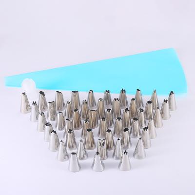 China Workable 48 Russian Stainless Steel Cake Piping Nozzles Set Icing Piping For Cake Decoration for sale