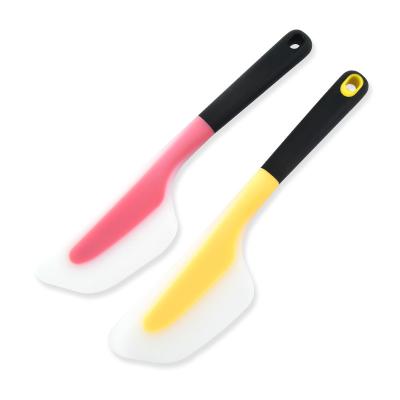 China Amazon New Large Silicone Cake Cream Spatula High Temperature Resistant Translucent Viable Baking for sale