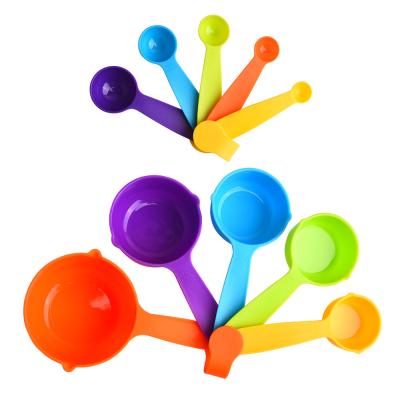 China Sustainable Measuring Cup Tools Plastic Multicolor Measuring Cup Plastic Coffee Measuring Spoon Colorful for sale