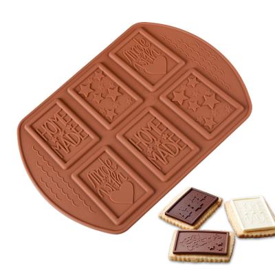 China Viable Baking Tools Harden Silicone Break Apart Chocolate Molds For Resin for sale