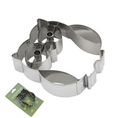 China Good Quality Christmas Day Sustainable Metal Cutters Cookie Tools Set Stainless Steel 10 Cookie Cutter for sale