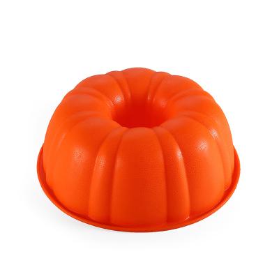 China Sustainable Pumpkin Shape Bakeware Silicone Loaf Loaf Baking Pan And Loaf Pans for sale